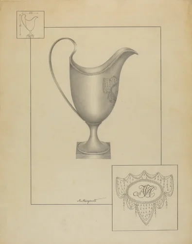 Silver Creamer by Matthew Mangiacotti, index of american design, 1937