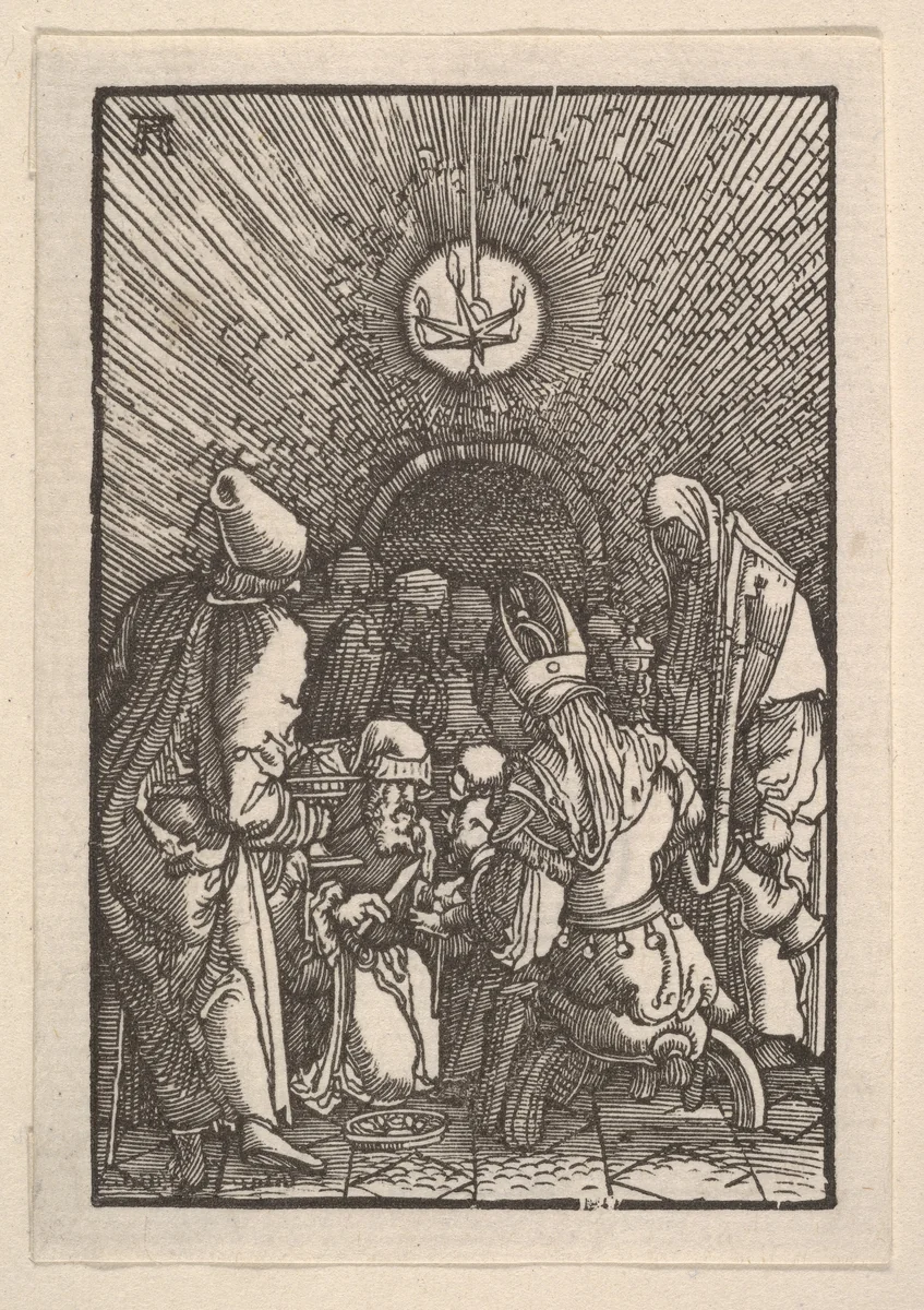 Circumcision, from "The Fall and Salvation of Mankind Through the Life and Passion of Christ" by Albrecht Altdorfer, print, 1500-1538