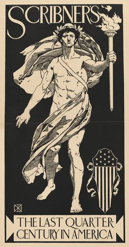 Scribner's The Last Quarter-Century in America by Kenyon Cox, print, 1895