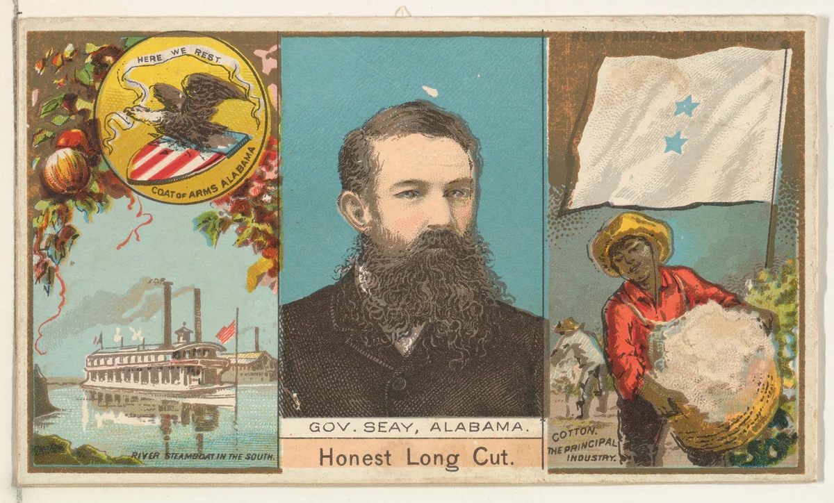 Governor Seay, Alabama, from "Governors, Arms, Etc." series (N133-1), issued by Duke Sons & Co. by W. Duke, Sons & Co., print, 1885-1892