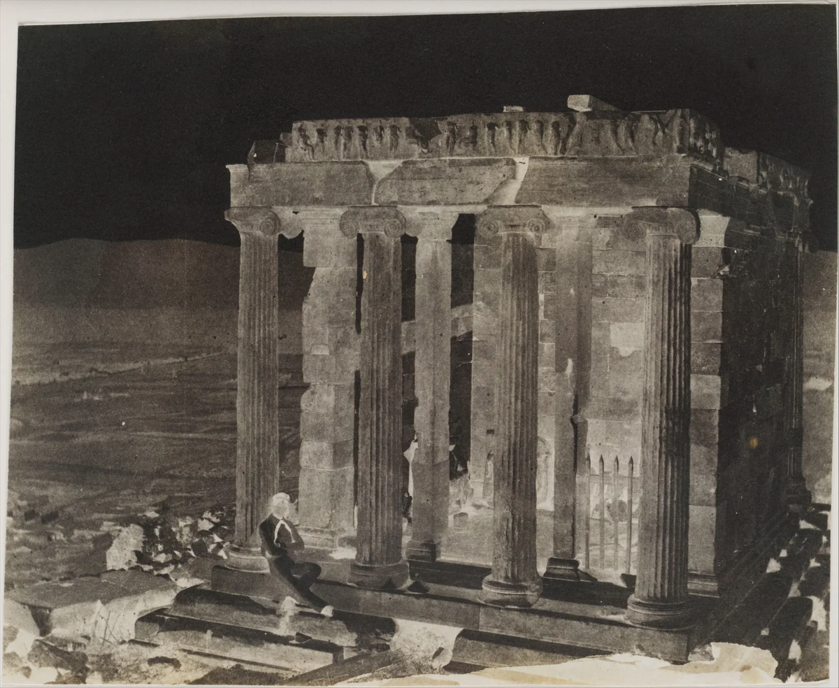 Temple of Wingless Victory, Lately Restored by George Wilson Bridges, photograph, 1848