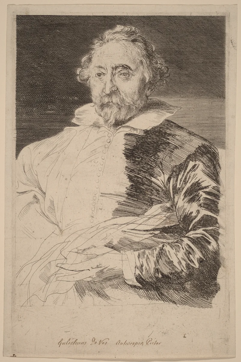 Willem de Vos by Anthony van Dyck, print, 1626-1641