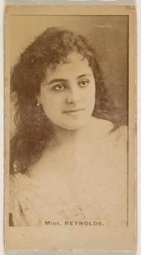 Miss Reynolds, from the Actresses series (N245) issued by Kinney Brothers to promote Sweet Caporal Cigarettes by Kinney Brothers Tobacco Company, photograph, 1890