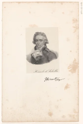 Portret van Marie-Jean Hérault de Séchelles by anonymous, print, 1818-1842