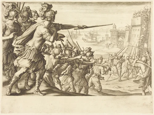 Taking of Bone by Jacques Callot, print, 1614