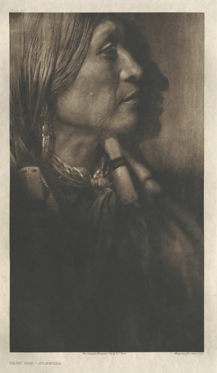Portfolio I, Plate 20: Vash Gon-Jicarilla by Edward Curtis, other, 1903