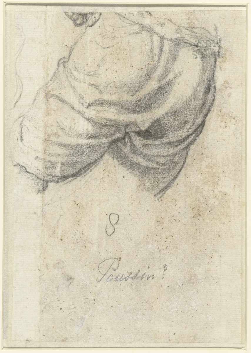 Studie van een broek by anonymous, drawing, 1600-1699
