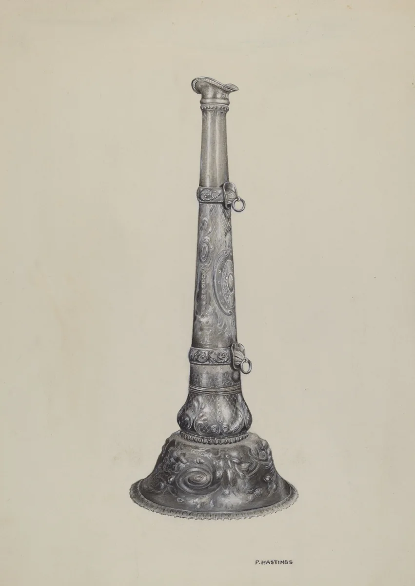 Fireman's Trumpet by Florence Hastings, index of american design, 1937