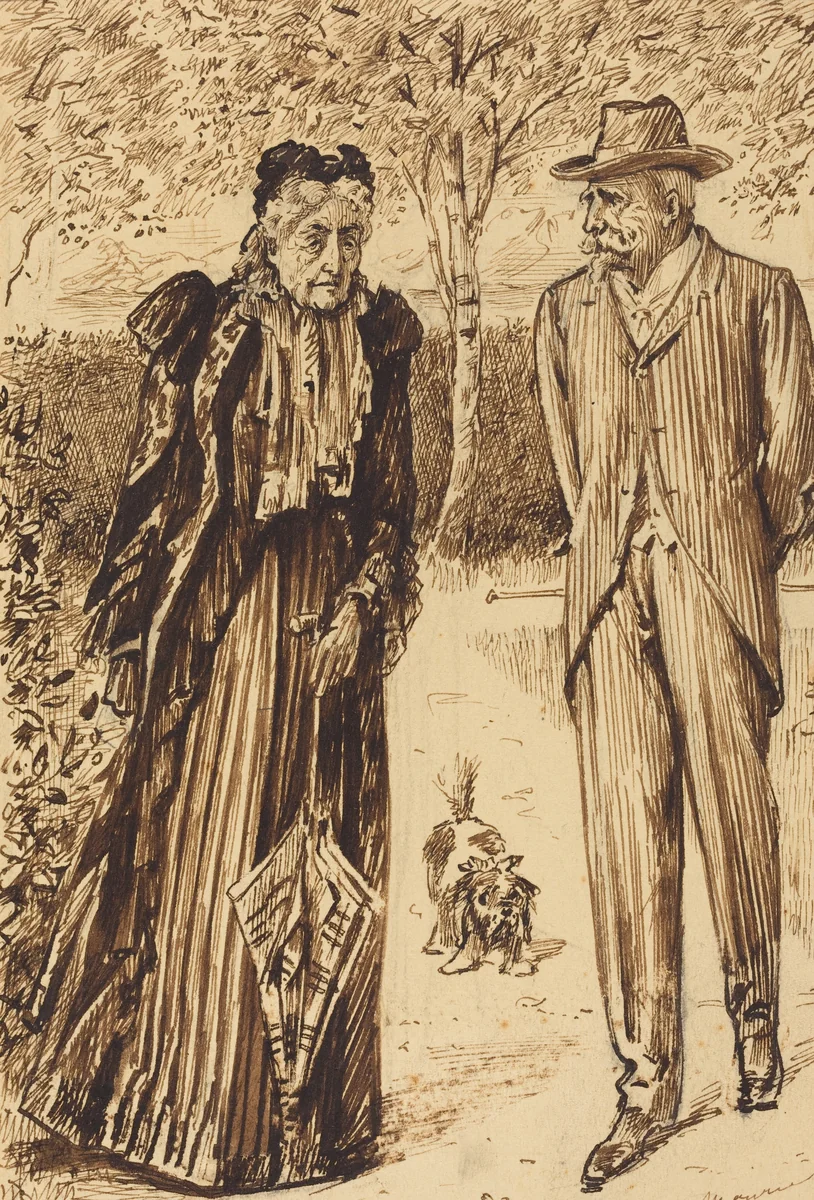 "The Woman That Was" by George Du Maurier, drawing, 1834-1896