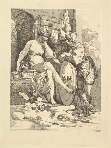 Banditti at Market by Robert Blyth, print, 1805