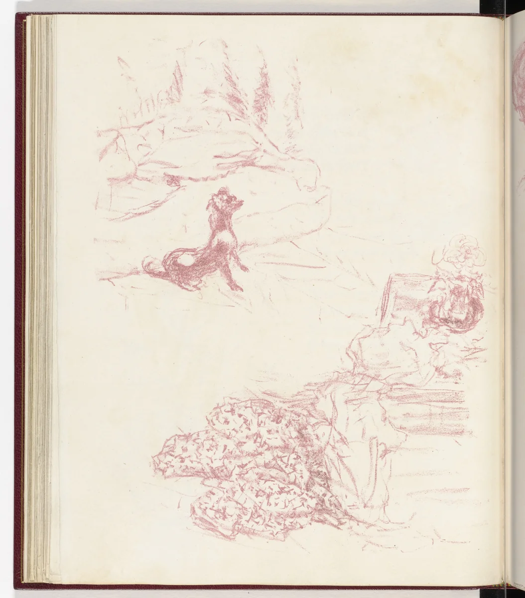 Plate (page 42) from Parallèlement (In Parallel) by Pierre Bonnard, illustrated book, 1900