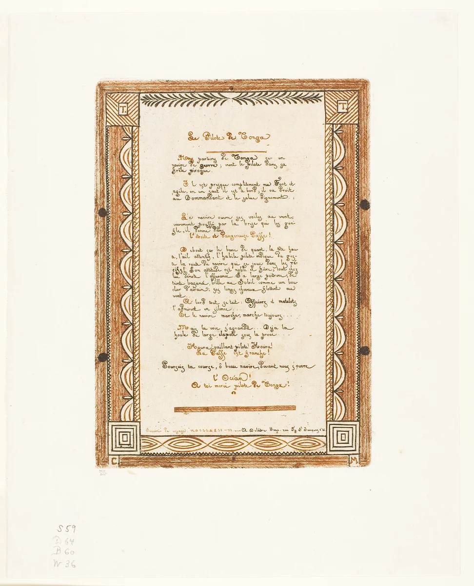 The Pilot of Tonga by Charles Meryon, print, 1856