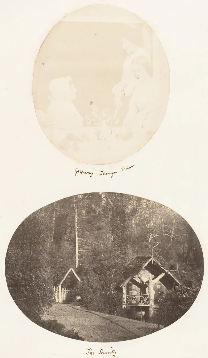 Granny, Thereza, Elinor; The Shanty by John Dillwyn Llewelyn, photograph, 1853-1856