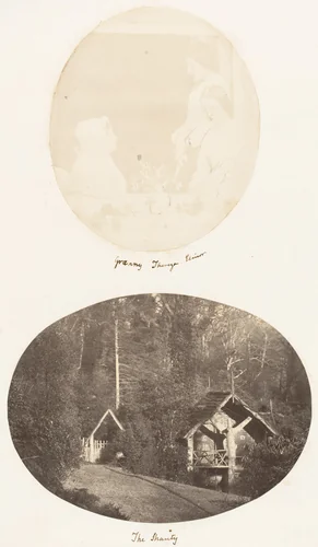 Granny, Thereza, Elinor; The Shanty by John Dillwyn Llewelyn, photograph, 1853-1856