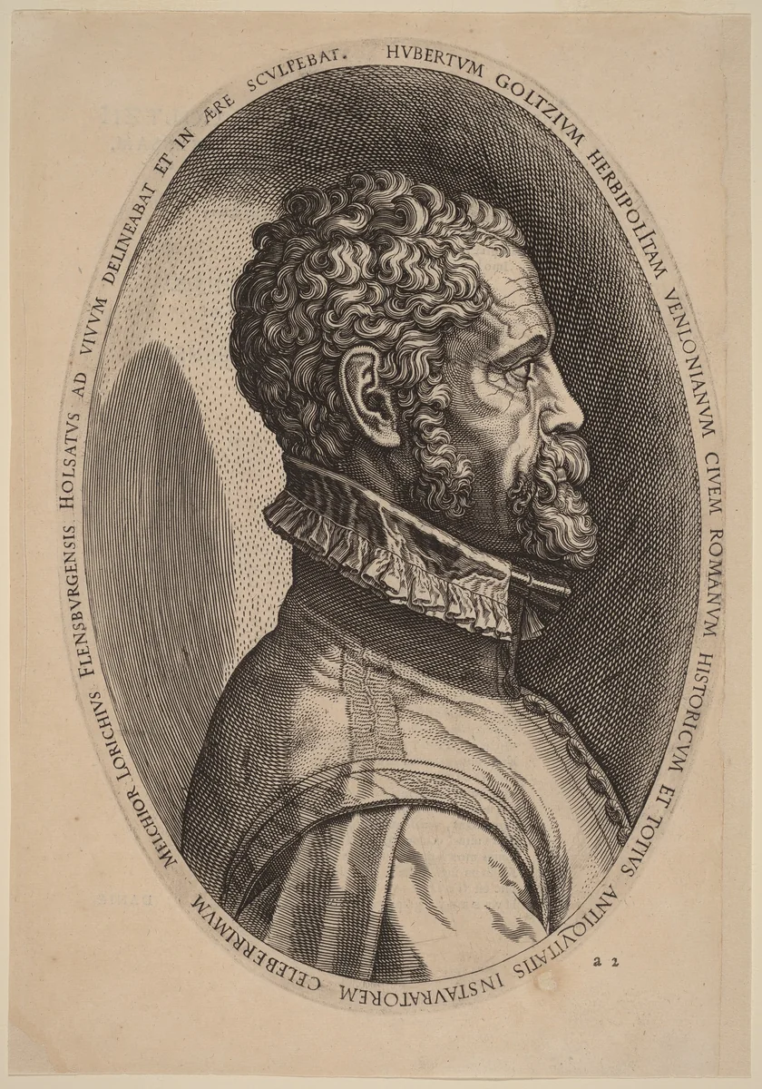 Hubert Goltzius by Melchior Lorch, print, 1574