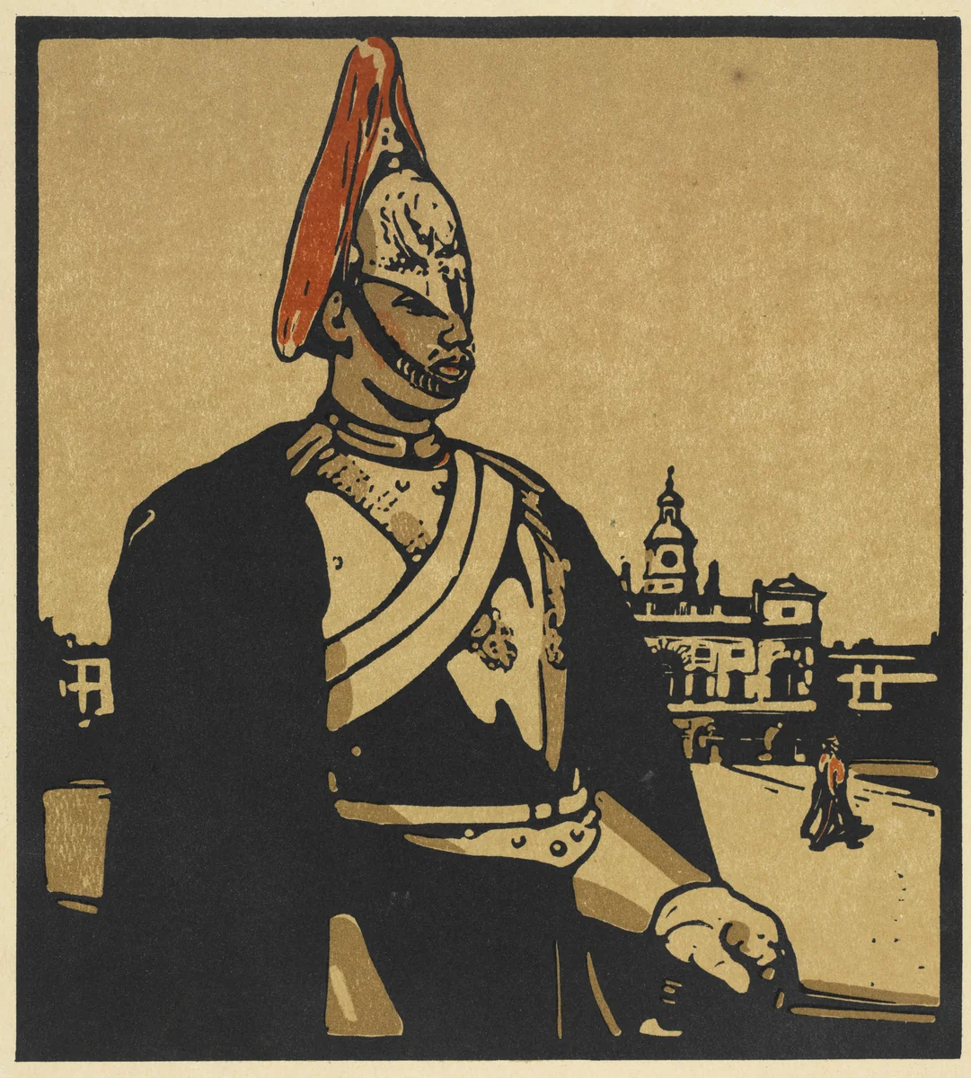 London Types: Guardsman by William Nicholson, print, 1898