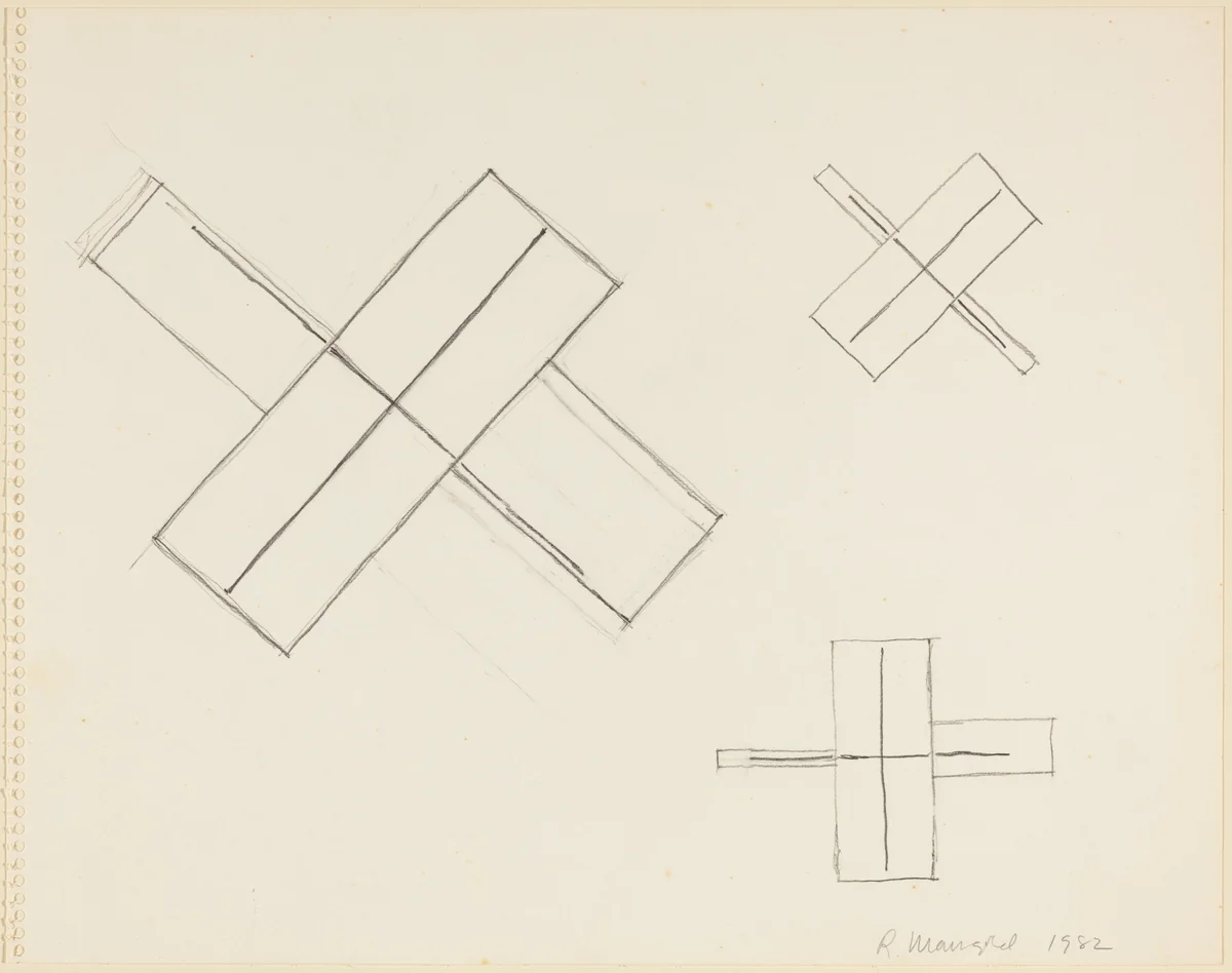 Untitled by Robert Mangold, drawing, 1982