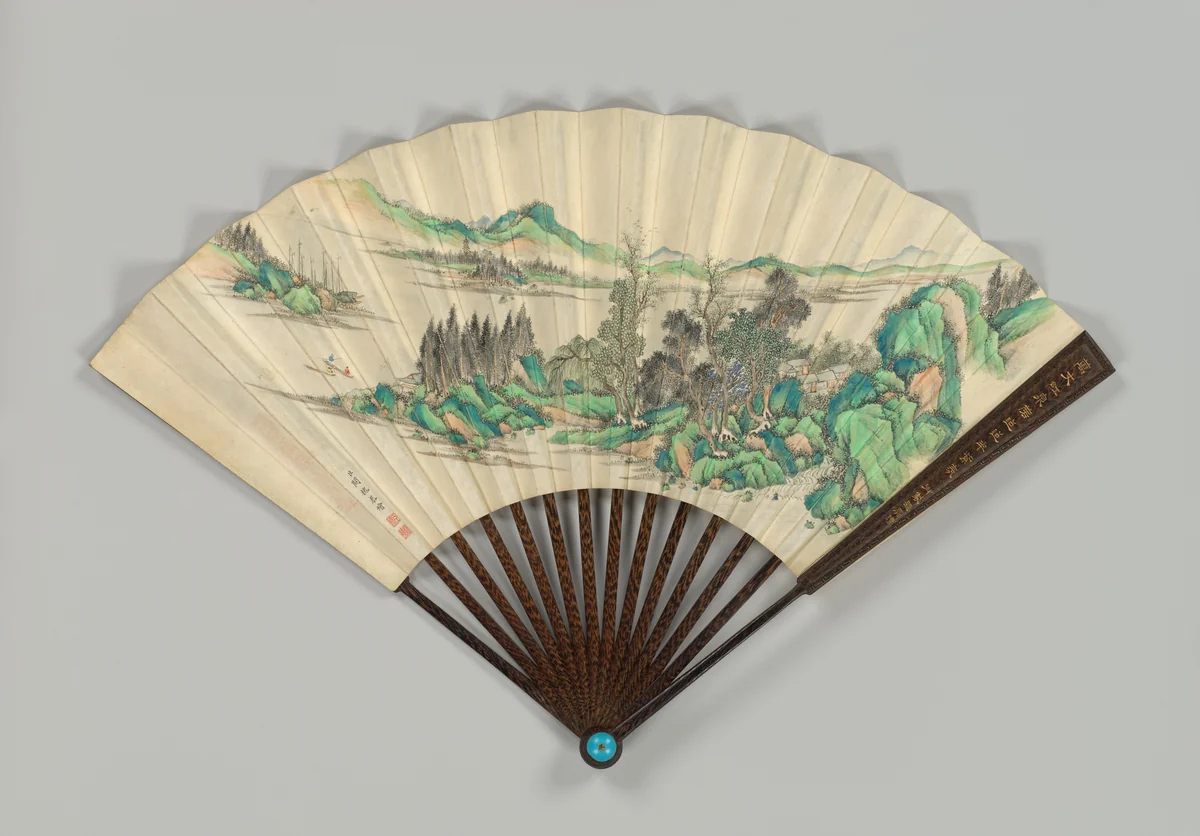 Fan by Unidentified Artist, painting, 1736-1795