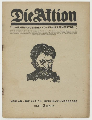 Die Aktion, vol. 11, no. 3/4 by Eugen Maria Karpf, periodical, 1921