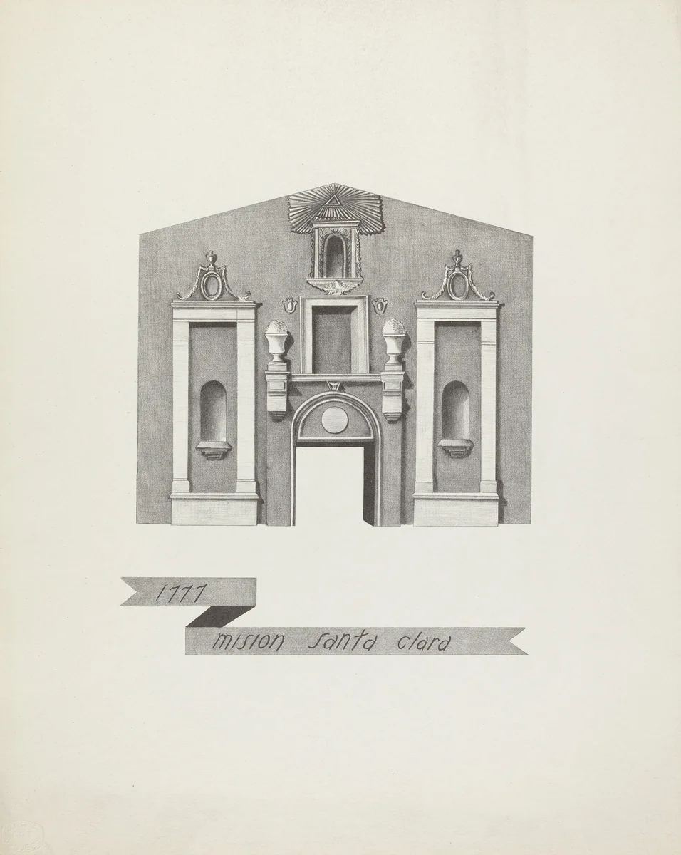 Mision Santa Clara by James Jones, index of american design, 1935-1942