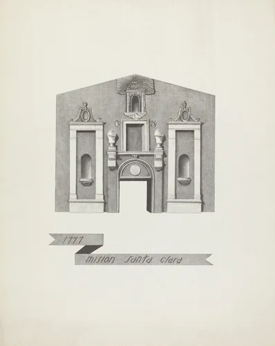 Mision Santa Clara by James Jones, index of american design, 1935-1942