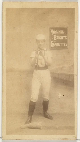 Card 4, from the Girl Baseball Players series (N48, Type 2) for Virginia Brights Cigarettes by Allen & Ginter, photograph, 1886-1888