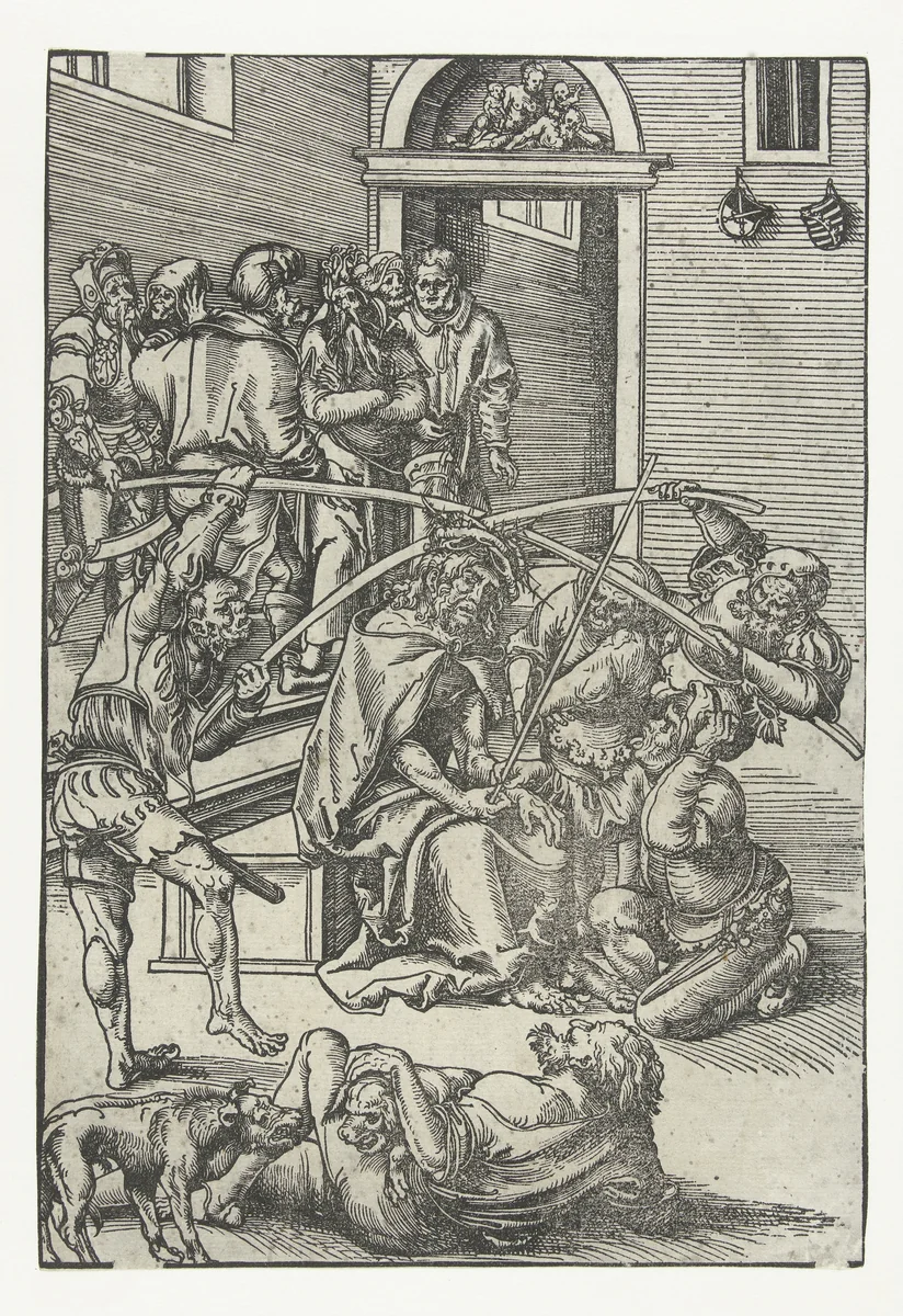 Doornenkroning by Lucas Cranach, print, 1509