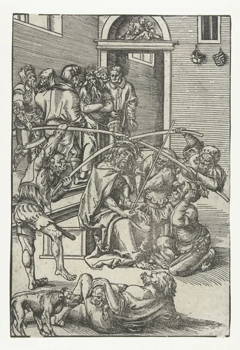 Doornenkroning by Lucas Cranach, print, 1509