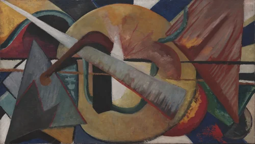 Abstract Portrait of Marcel Duchamp by Katherine S. Dreier, painting, 1918