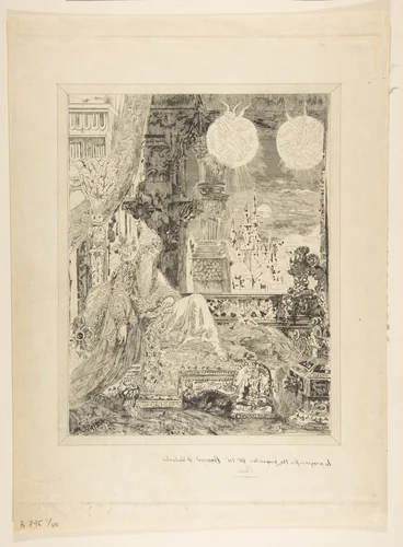Le Songe d'un habitant du Mogol by Félix Bracquemond, print, 1886