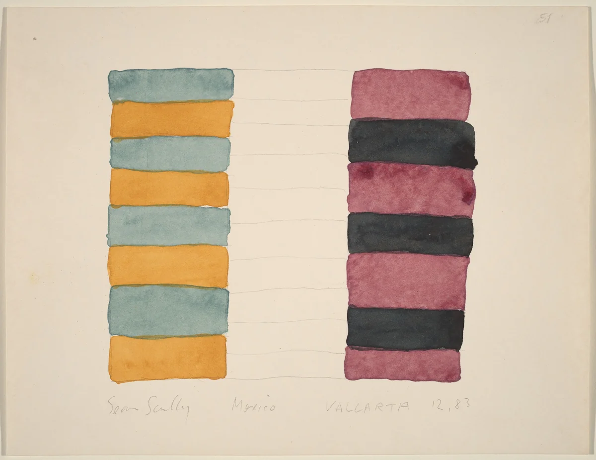 Mexico VALLARTA by Sean Scully, drawing, 1984