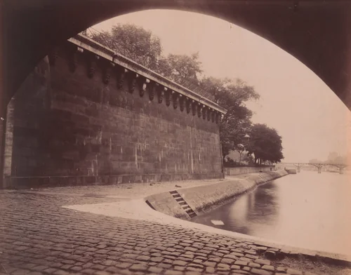 Vue Prise Sous le Pont Neuf (6e Arrondissement) by Eugène Atget, photograph, 1910