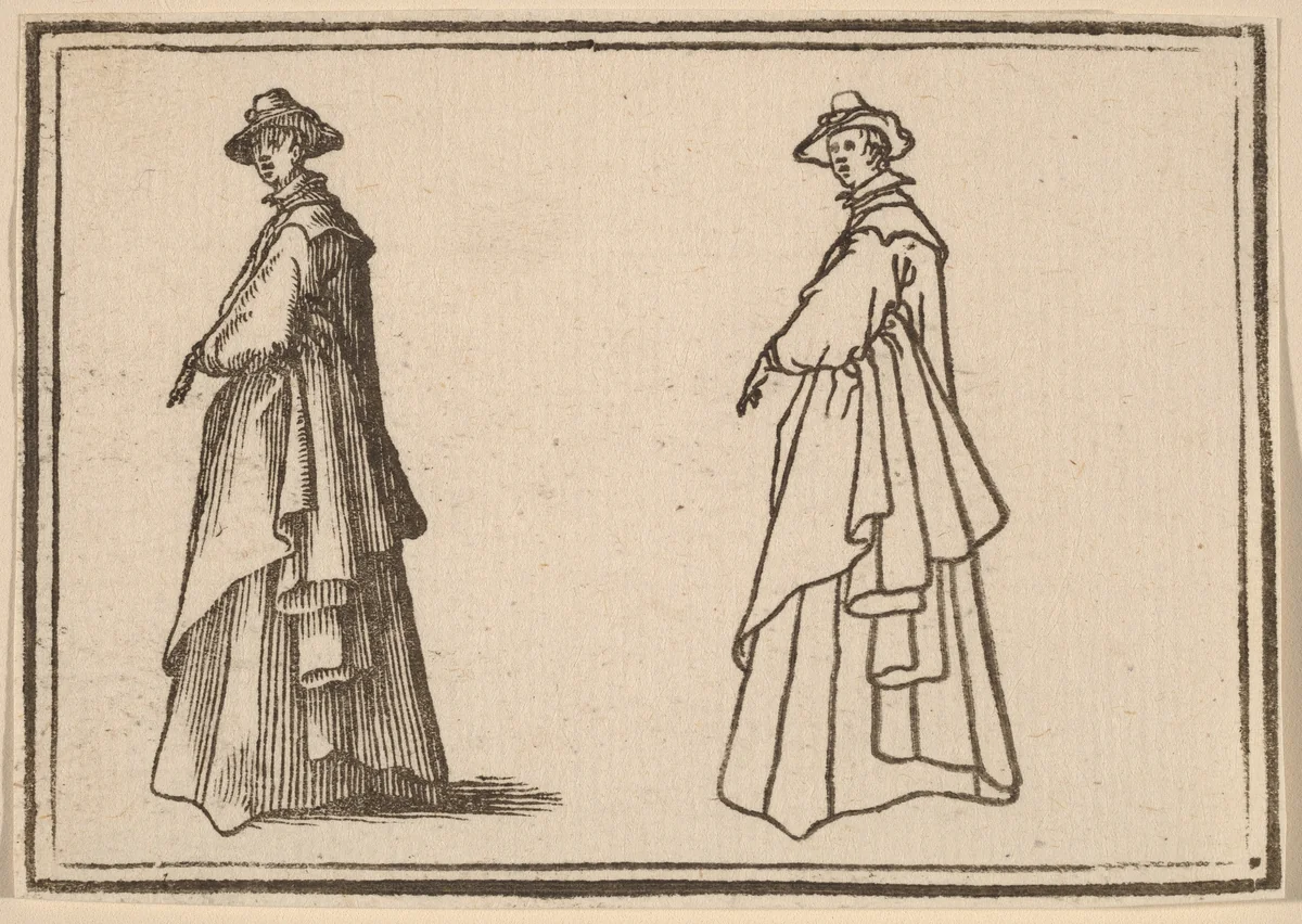 Standing Woman in a Great Coat by Edouard Eckman
Jacques Callot, print, 1621