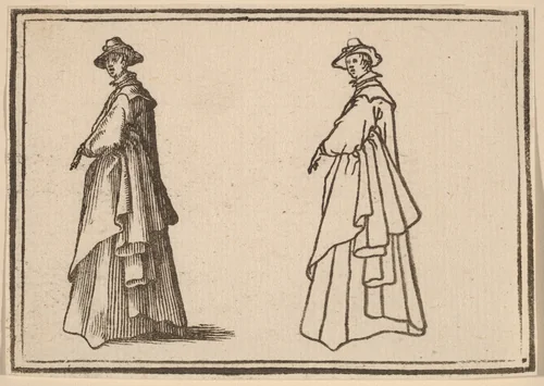 Standing Woman in a Great Coat by Edouard Eckman
Jacques Callot, print, 1621