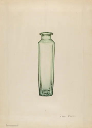 Medicine Bottle by John Dana, index of american design, 1936