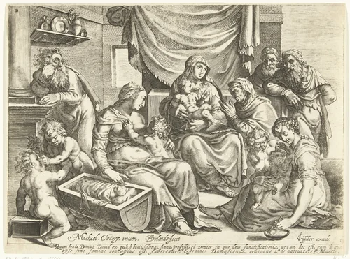 Heilige Familie by Unknown, print, 1589-1626