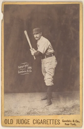 George D. Myers, Catcher, Indianapolis, from the series Old Judge Cigarettes by Goodwin & Company, photograph, 1888