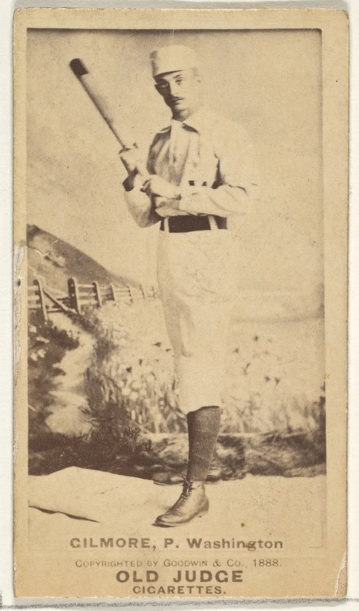 Frank T. Gilmore, Pitcher, Washington Nationals, from the Old Judge series (N172) for Old Judge Cigarettes by Goodwin & Company, photograph, 1888
