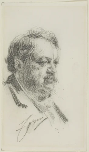 Study by Anders Zorn, drawing, 1895-1905