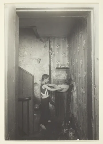 One Spigot to a Floor. Old-Time Tenement In New York by Lewis Wickes Hine, photograph, 1912
