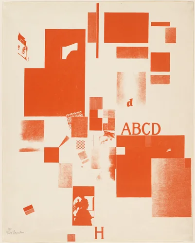 Plate 2 from Merz 3 by Kurt Schwitters, print, 1923