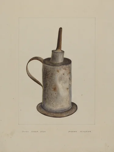 Wick Lamp by Frank Maurer, index of american design, 1938