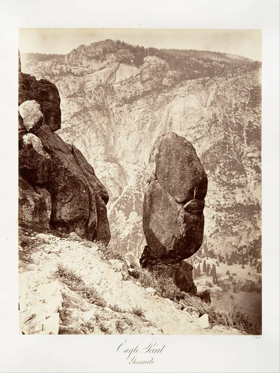 Eagle Point, Yosemite by Carleton E. Watkins, photograph, 1870-1874