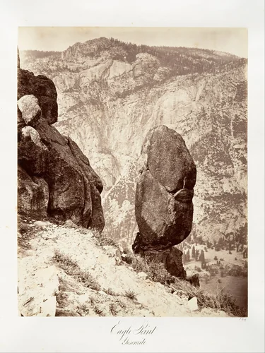 Eagle Point, Yosemite by Carleton E. Watkins, photograph, 1870-1874