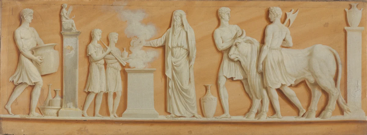 Overdoor Painting by Pierre Rousseau, painting, 1790-1799