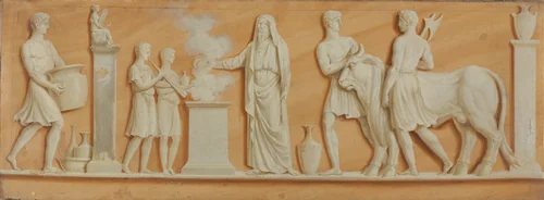 Overdoor Painting by Pierre Rousseau, painting, 1790-1799