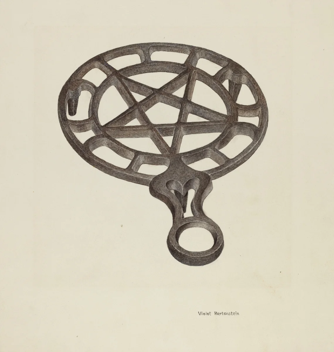 Trivet by Violet Hartenstein, index of american design, 1942