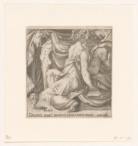 Bedrog by Unknown, print, 1533-1567