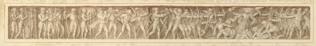 Design for a Frieze by Thomas Stothard, drawing, 1825-1830