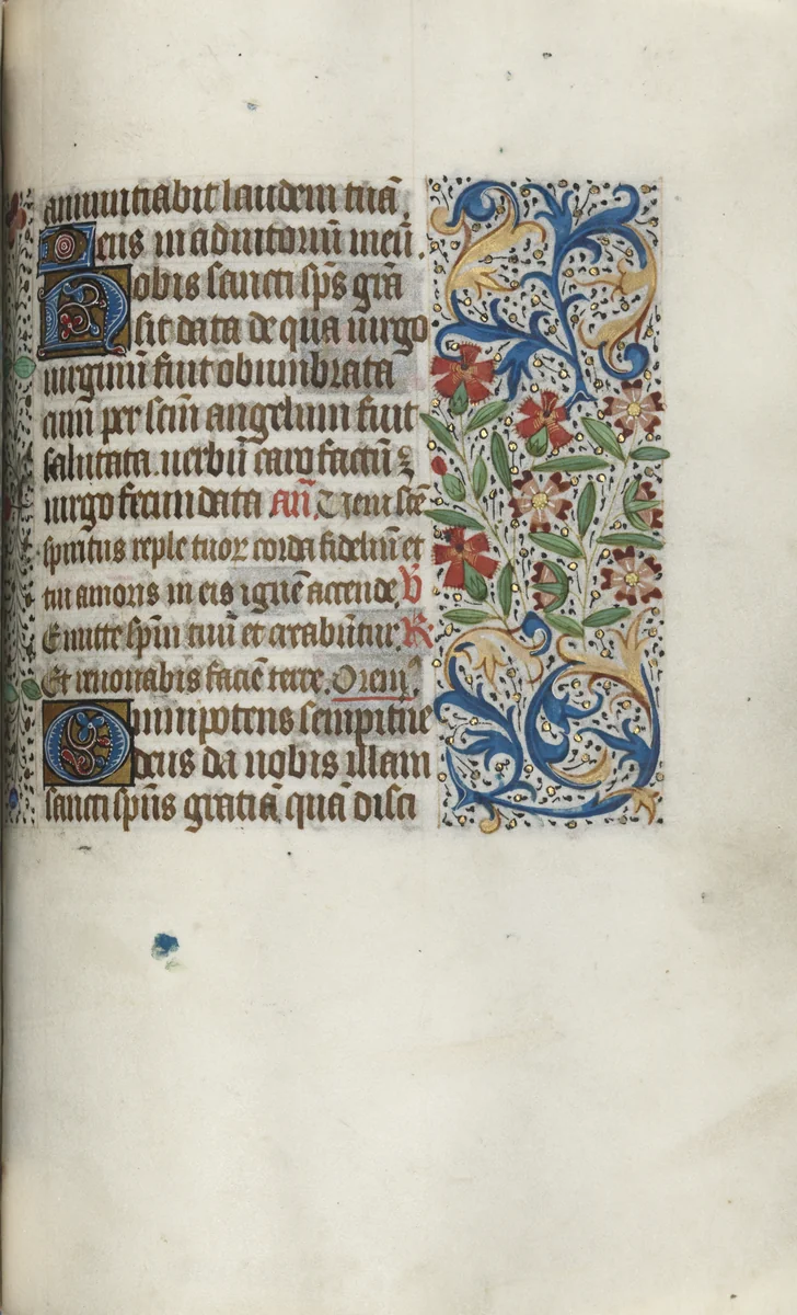 Book of Hours (Use of Rouen): fol. 100r by Master of the Geneva Latini, book, 1465-1475